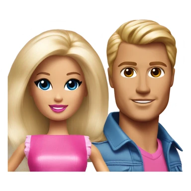 Barbie and Ken sticker