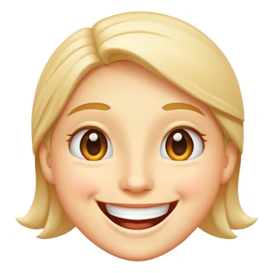 happy smiling face with big smile and joy sticker