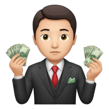 кыргызский бизнесмен считающий деньги sticker