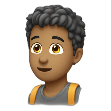 garçon qui lève l'index sticker