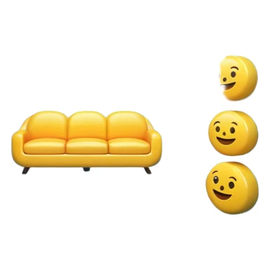 Warehouse interior designed in emoji style, 3D emoji aesthetic, bright colors, soft rounded shapes, simplified details, glossy plastic texture, clean environment, playful lighting, high resolution, sharp focus, vibrant, cartoon-like but rendered in 4K, studio quality. sticker