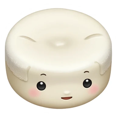 white mochi sticker