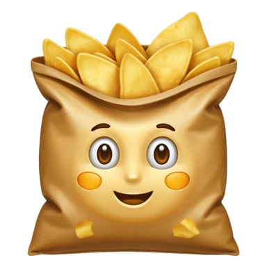 chips dans un paquet sticker