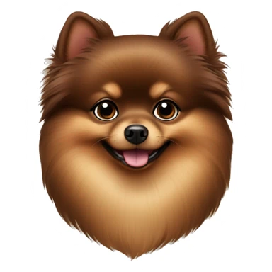 Chocolate and Tan Pomeranian  sticker