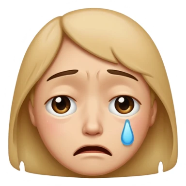 crying face emoji sticker
