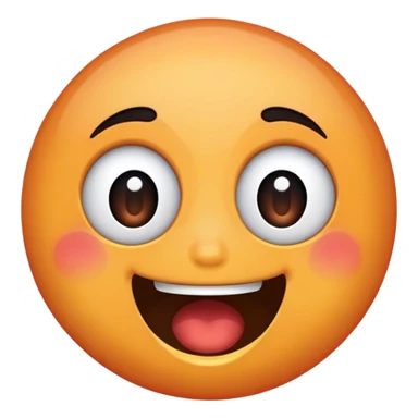 Excited face sticker