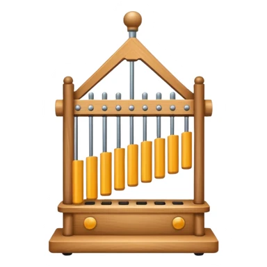wooden glockenspiel instrument sticker
