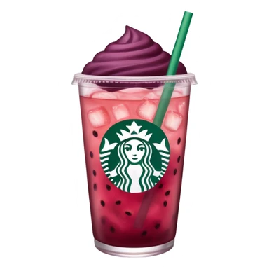 starbucks strawberry açaí lemonade refresher  sticker