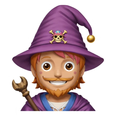 chopper one piece Wizard sticker