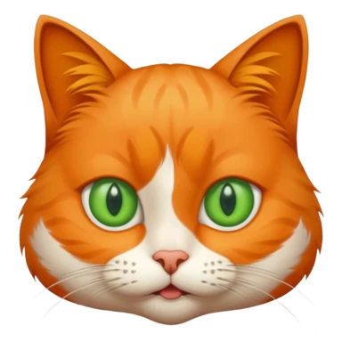A cat with annoying face sticker