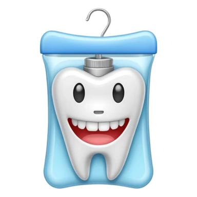 pack of dental floss thread  sticker