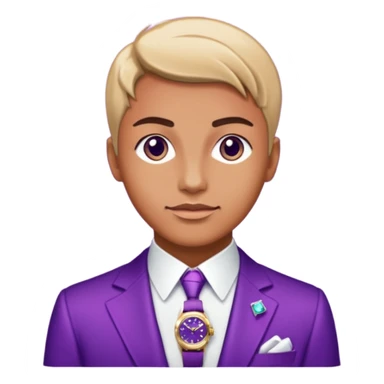 Shine Purple Diamond Rolex flex sticker