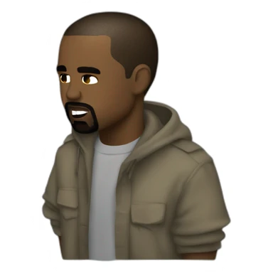 Kanye west haugging donda west sticker