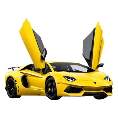 Lamborghini Aventador - Lamborghini (Model Year: 2021) (Iconic colour: Yellow) sticker