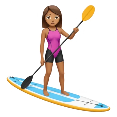 Paddleboarding girld sticker