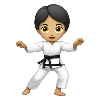 niña taekwondoka sticker