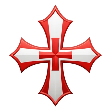 Knights Templar cross sticker
