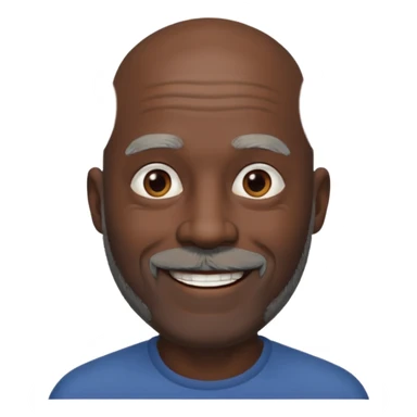 my dad buts he is black and not old with a grey beard and no hair i said gray hair sticker