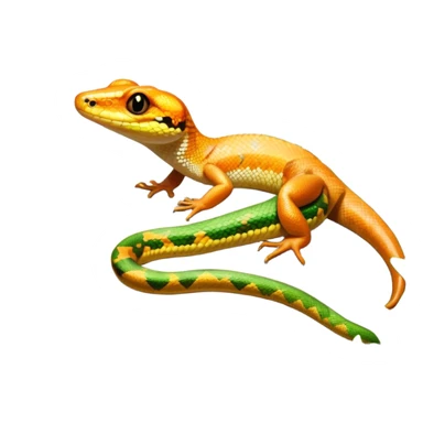 Close-up of a vibrant gecko and a snake coiled on rocks, surrounded by lush greenery and terrarium plants. Soft natural lighting enhances the textures and colors of their scales. Transparent background, with a focus on the reptilian details. sticker