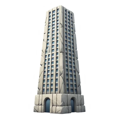 create building skyscraper  stone only without windows   sticker