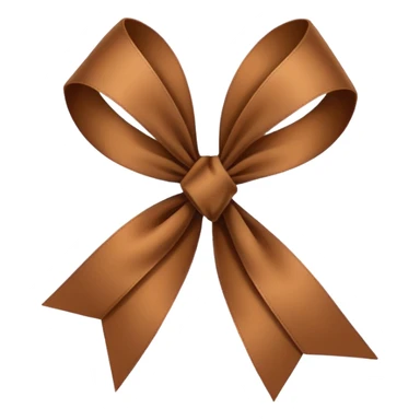 brown ribbon sticker