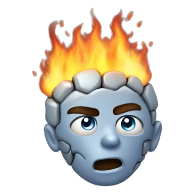 CEREBRO ARDIENDO EN FUEGO sticker