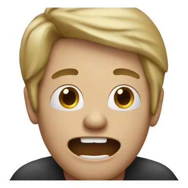 person cringing over cringy message sticker