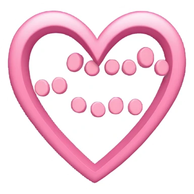 megafono en color rosa con el sonido  en forma de corazones sticker