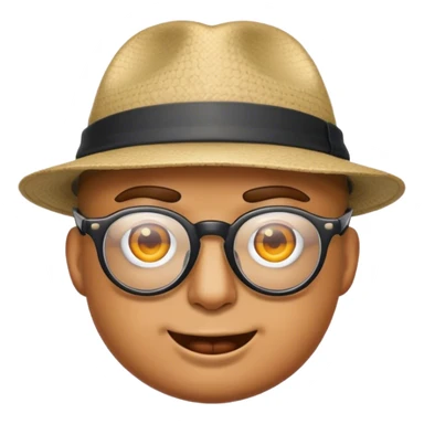 emoji wearing glasses gandgster sticker