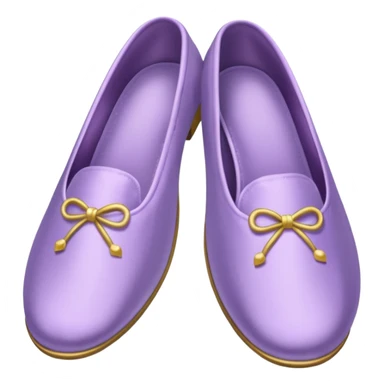 Light purple silk slippers and robe sticker