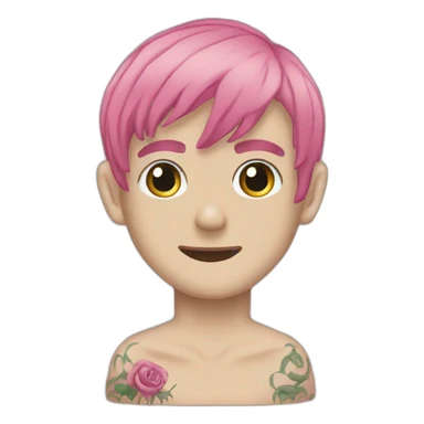 Lil Peep tatooed sticker