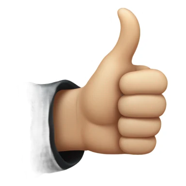 thumb up, english gothic magical style sticker