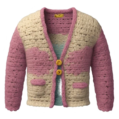 crochet cardigan sticker