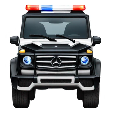 police Mercedes g-glasses  sticker