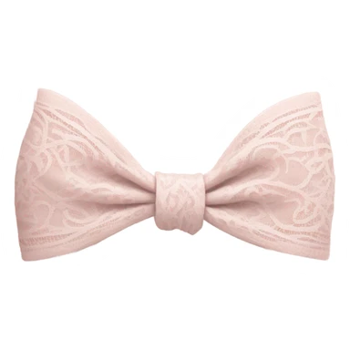 Pale pink lace bow sticker