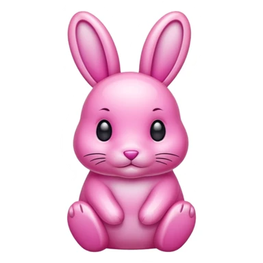  crystallized bunny pink sticker