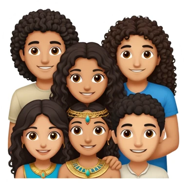 5 best friends, 1 Egyptian man, 1 indian girl 1 persian girl 1 moroccan boy 1 black boy sticker