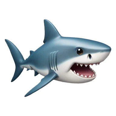 Shark winking his eye while nodding sticker