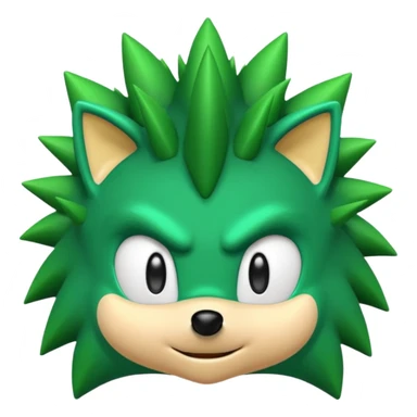 yeşil sonic sticker