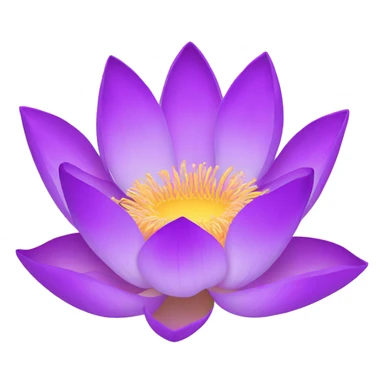 purple lotus sticker