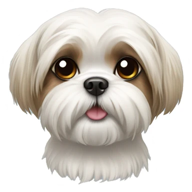Shih tzu maltese dog sticker
