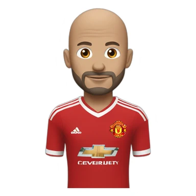 Ten hag maillot Manchester united  sticker