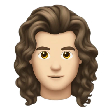 Harry styles long hair sticker