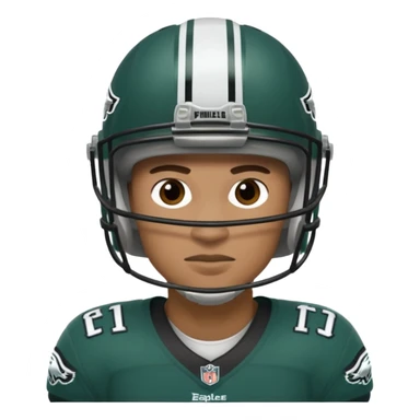 A Philadelphia eagles player sticker