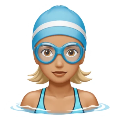 swimmer woman sticker