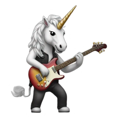 licorn guitarist sticker