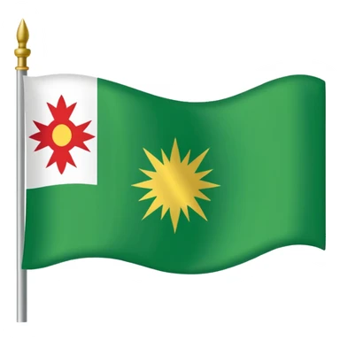 Just do a simple flag I want to put in my bio. Have u seen the panjshir flag do that it’s not in the emojis but make it exactly like the picture don’t add anything else. something on the middle search it up and make it in a shape of flag like the emojis no it’s goes like green on  sticker