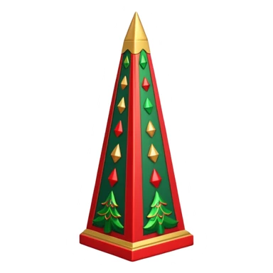 Christmas obelisk sticker