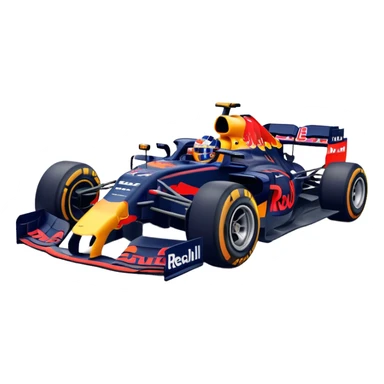 Max Verstappen driving a Formula 1 car, Red Bull livery, no text sticker