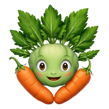 Grogu qui mange des carottes sticker